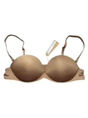 Skims 32DDD Ultimate Collection Push-Up Strapless Bra Sienna Brown NWT MSRP $64